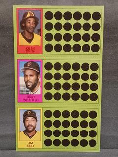 Ozzie Smith, Terry Whitfield, Jim Bibby #68, 87, 105