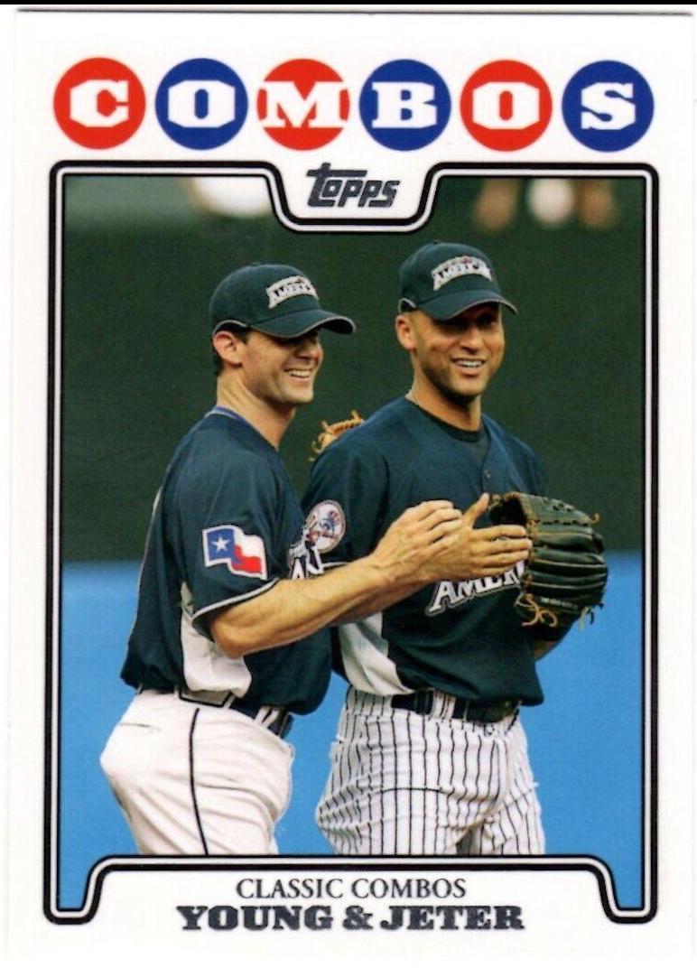 Michael Young, Derek Jeter #UH-127 Baseball Cards 2008 Topps Update & Highlights
