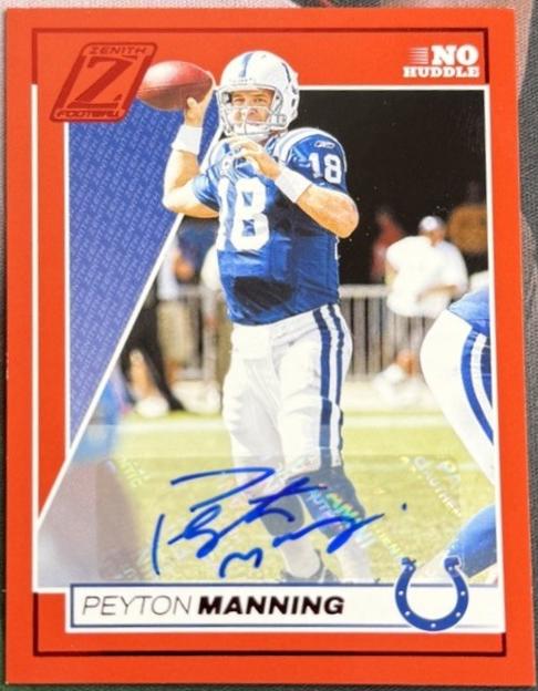 Peyton Manning #43 2024 Panini Zenith Autograph Football