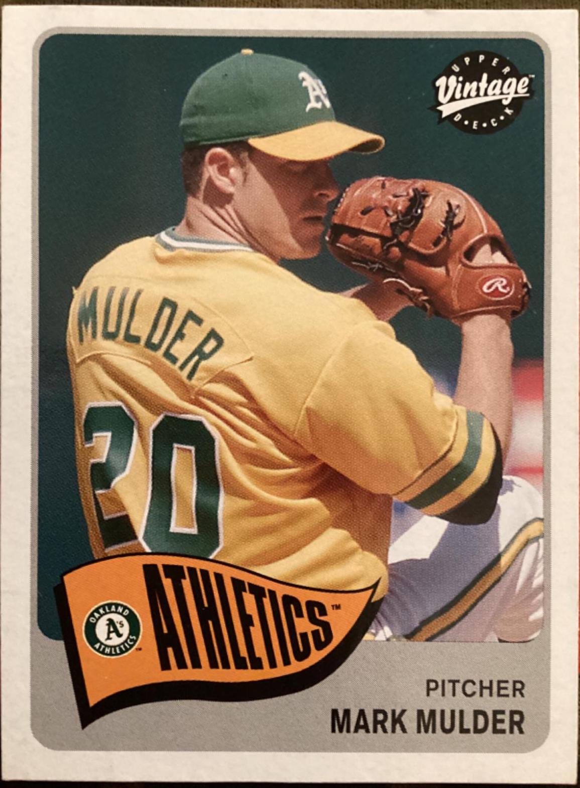 Mark Mulder #19 Baseball Cards 2003 Upper Deck Vintage