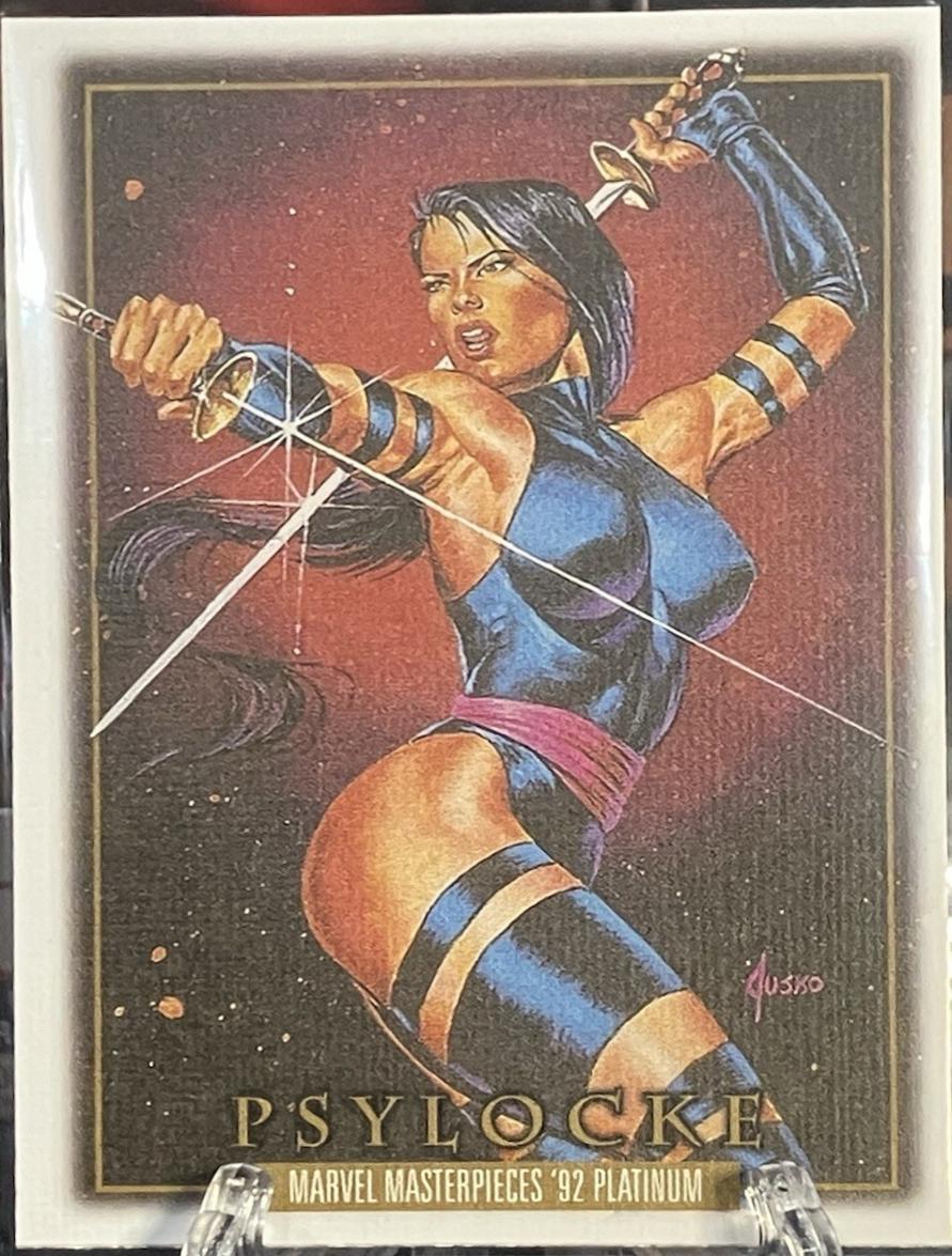 2024 SkyBox Masterpieces ’92 Platinum Psylocke [Canvas] #65 card