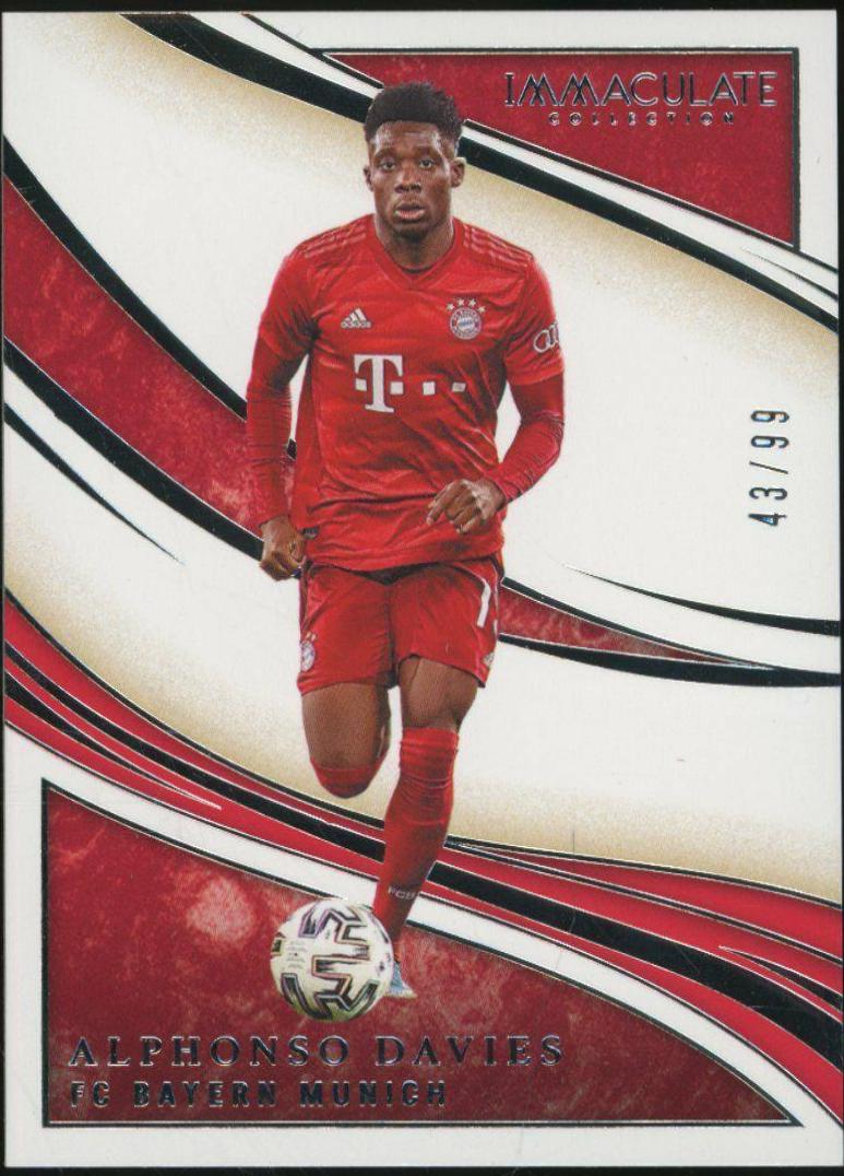 Alphonso Davies #63 2020 Panini Immaculate Collection Soccer