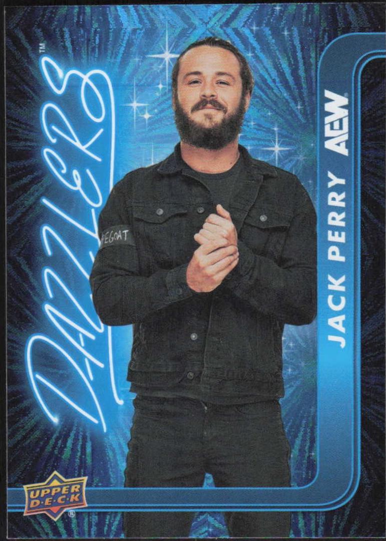 Jack Perry #DZ-48 Wrestling Cards 2025 Upper Deck AEW Dazzlers Blue