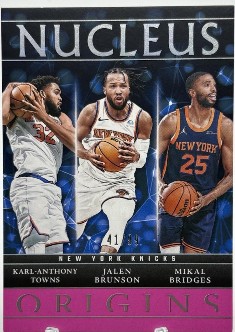 Mikal Bridges / Jalen Brunson / Karl-Anthony Towns [Pink] #10