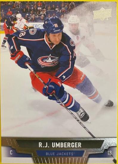 R.J. Umberger #94 Hockey Cards 2013 Upper Deck