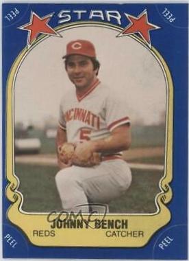 Johnny Bench #37 Baseball Cards 1981 Fleer Star Stickers