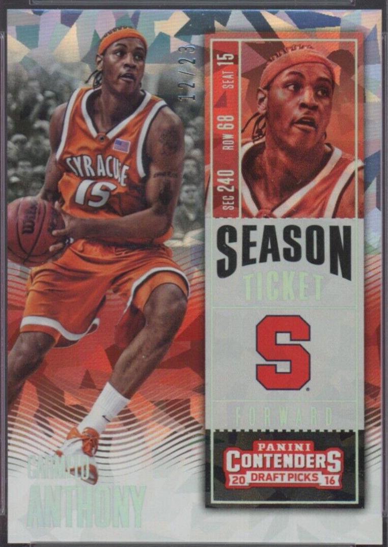 Carmelo Anthony [Cracked Ice Ticket] #15