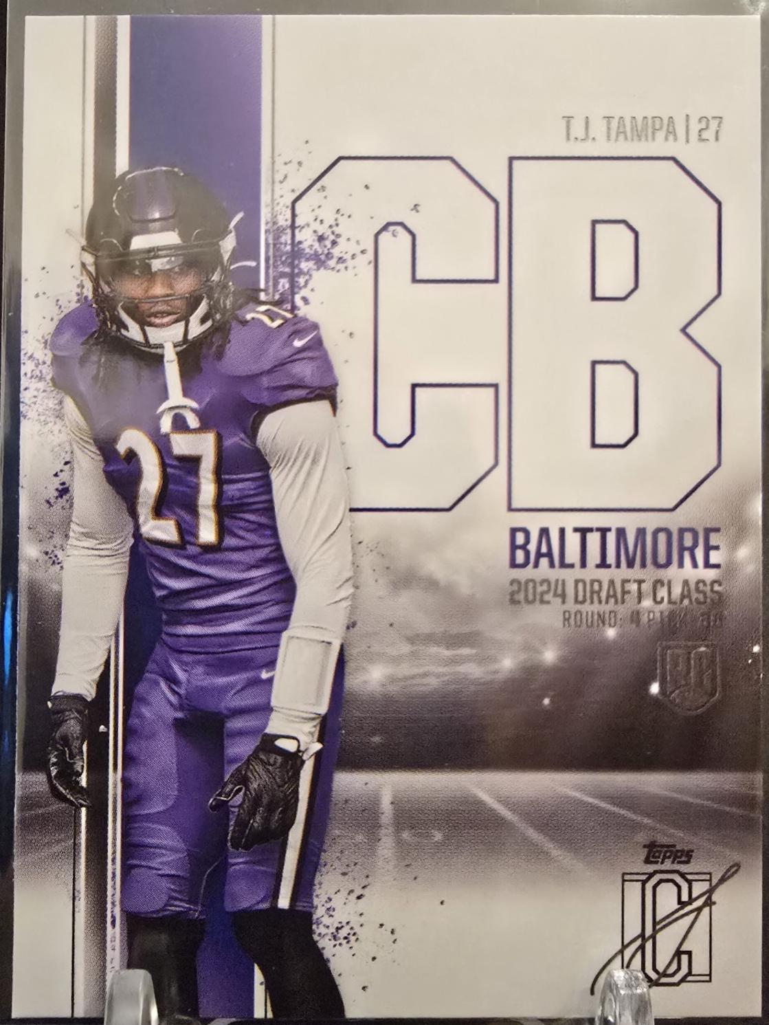 T.J. Tampa #70 Football Cards 2024 Topps Signature Class