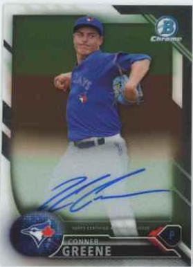 Conner Greene #BCAP-CG Baseball Cards 2016 Bowman Chrome Prospect Autograph