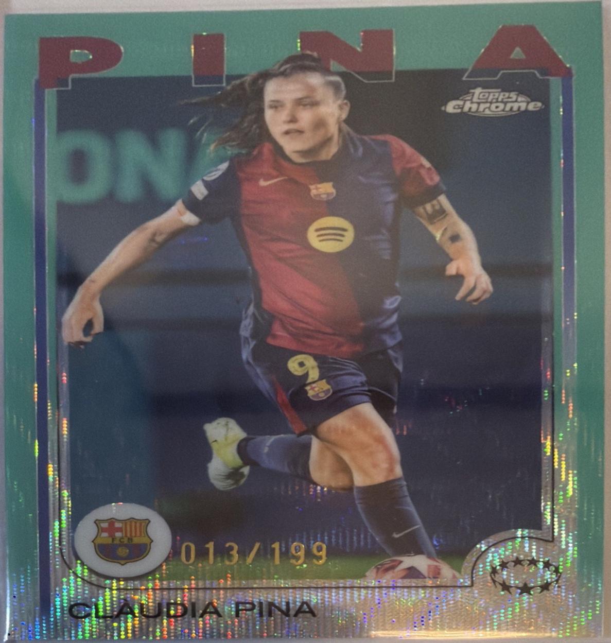 Claudia Pina [Aqua Wave Refractor] #21