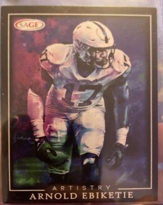 Arnold ebiketie #3 Football Cards 2022 Sage Artistry