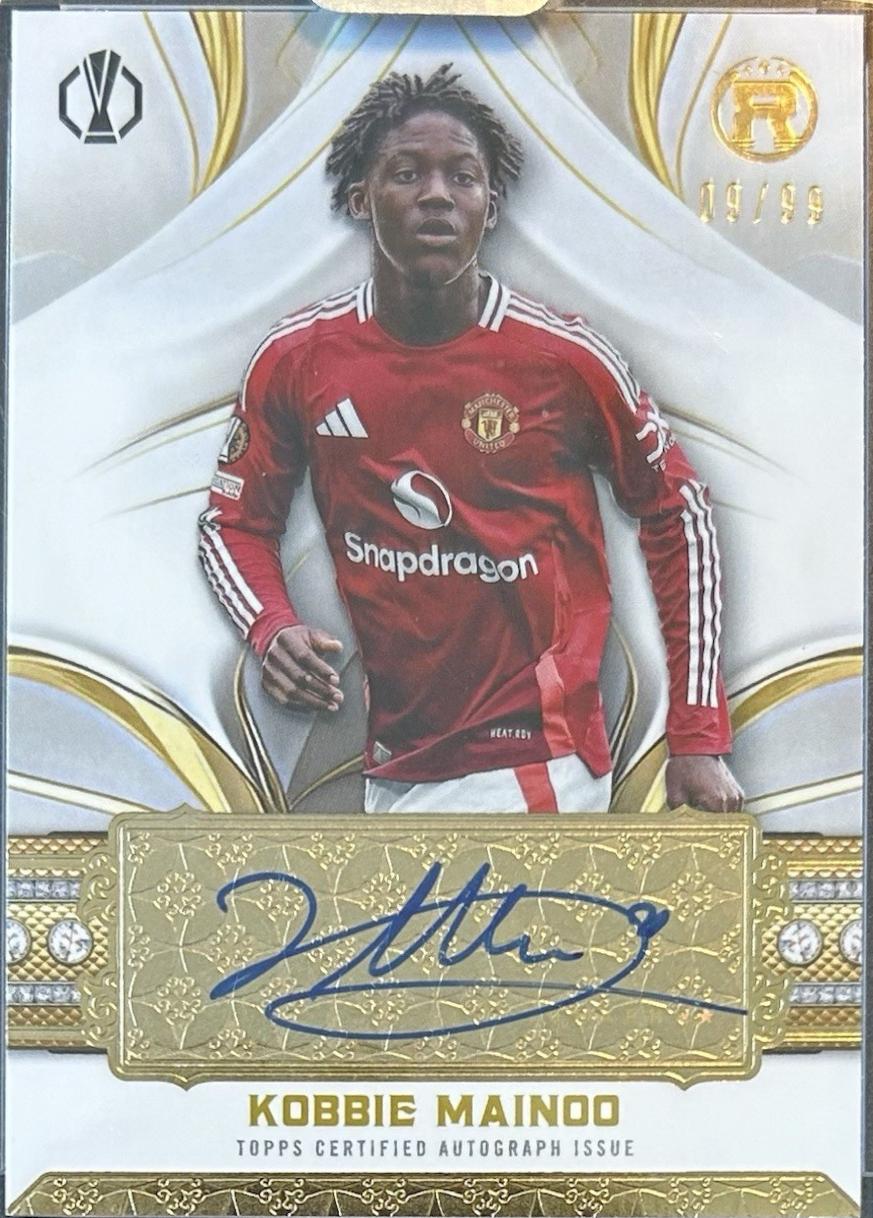 Mainoo Autograph Kobbie Mainoo #RA-KM Prices | 2024 Topps Reverence UEFA Autograph ...