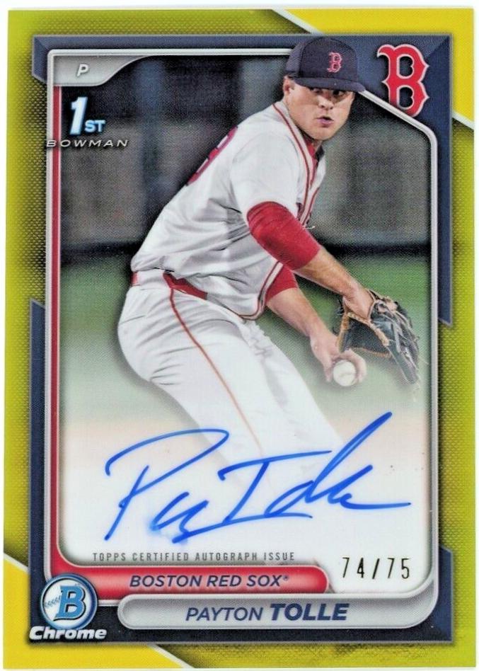 Payton Tolle [Yellow Refractor] #CPA-PT