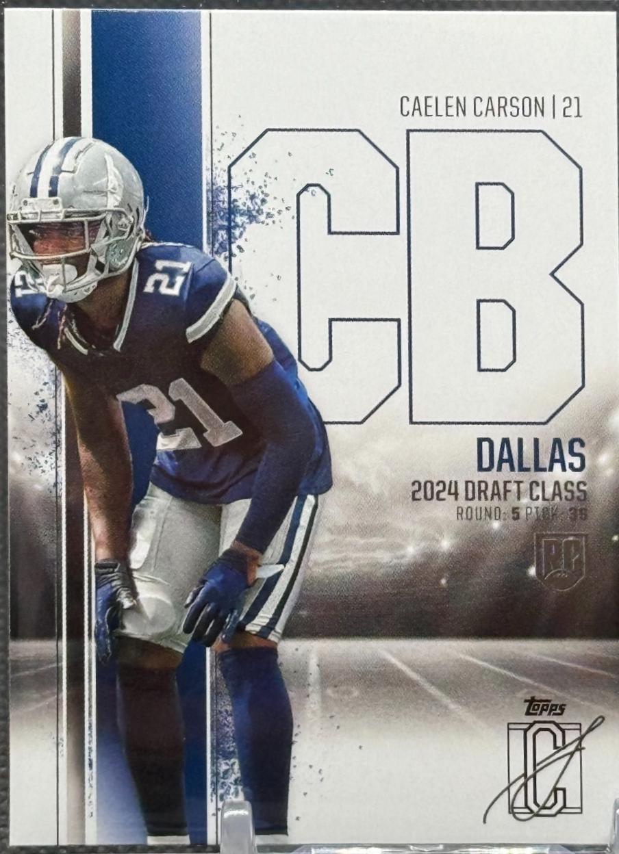 Caelen Carson #95 Football Cards 2024 Topps Signature Class