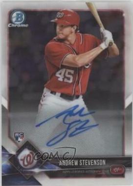 Andrew Stevenson #BCRA-AS Baseball Cards 2018 Bowman Chrome Rookie Autographs