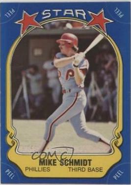 Mike Schmidt #9 Baseball Cards 1981 Fleer Star Stickers