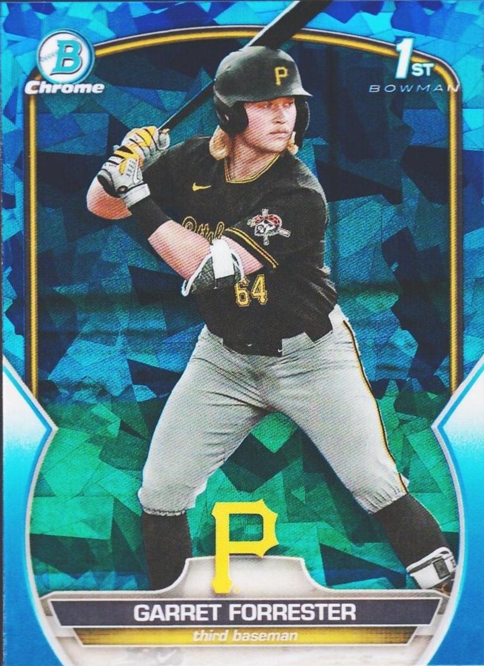 Garret Forrester #BDC-197 Baseball Cards 2023 Bowman Draft Chrome Sapphire
