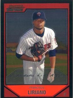 Francisco Liriano #8 Baseball Cards 2007 Bowman Chrome