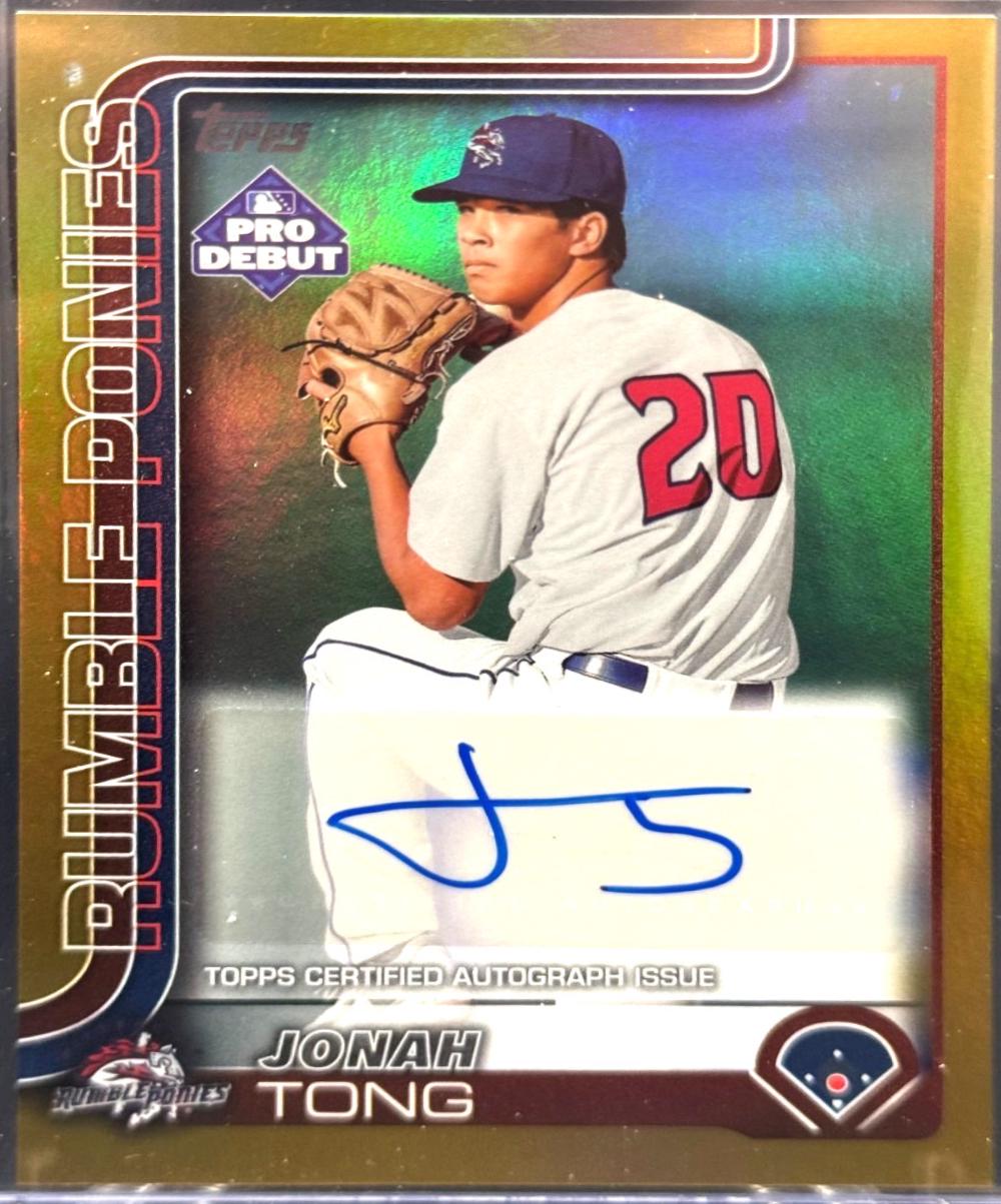 Jonah Tong [Gold Autograph] #PD-183