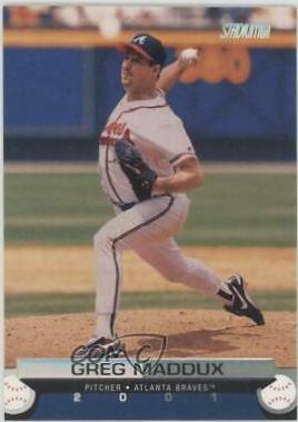 Greg Maddux #72 Baseball Cards 2001 Stadium Club