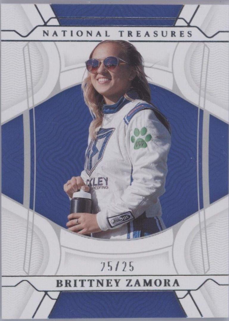Brittney Zamora #4 Racing Cards 2022 Panini National Treasures Nascar