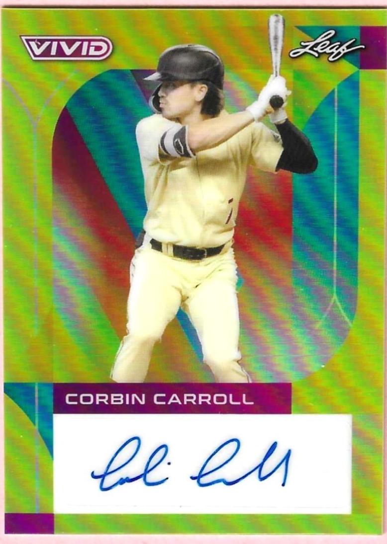 Corbin Carroll #BA-CC1 2022 Leaf Vivid Autograph Baseball
