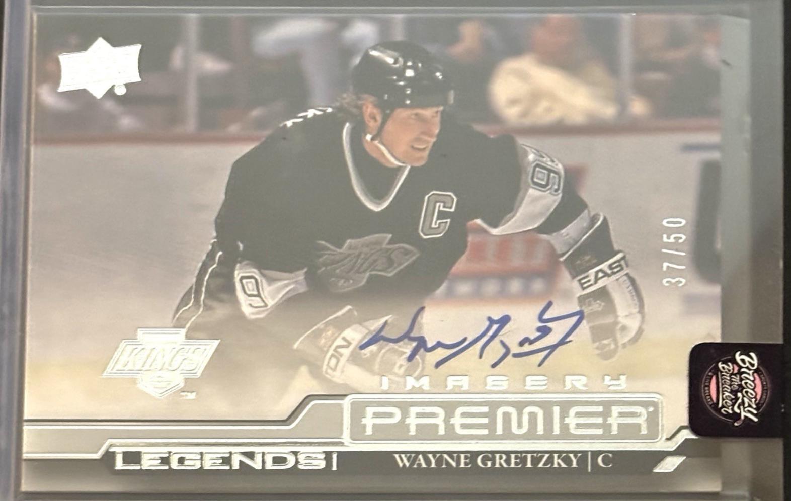Wayne Gretzky #PDLS-OK Hockey Cards 2022 Upper Deck Premier Dynamic Imagery Auto Stars