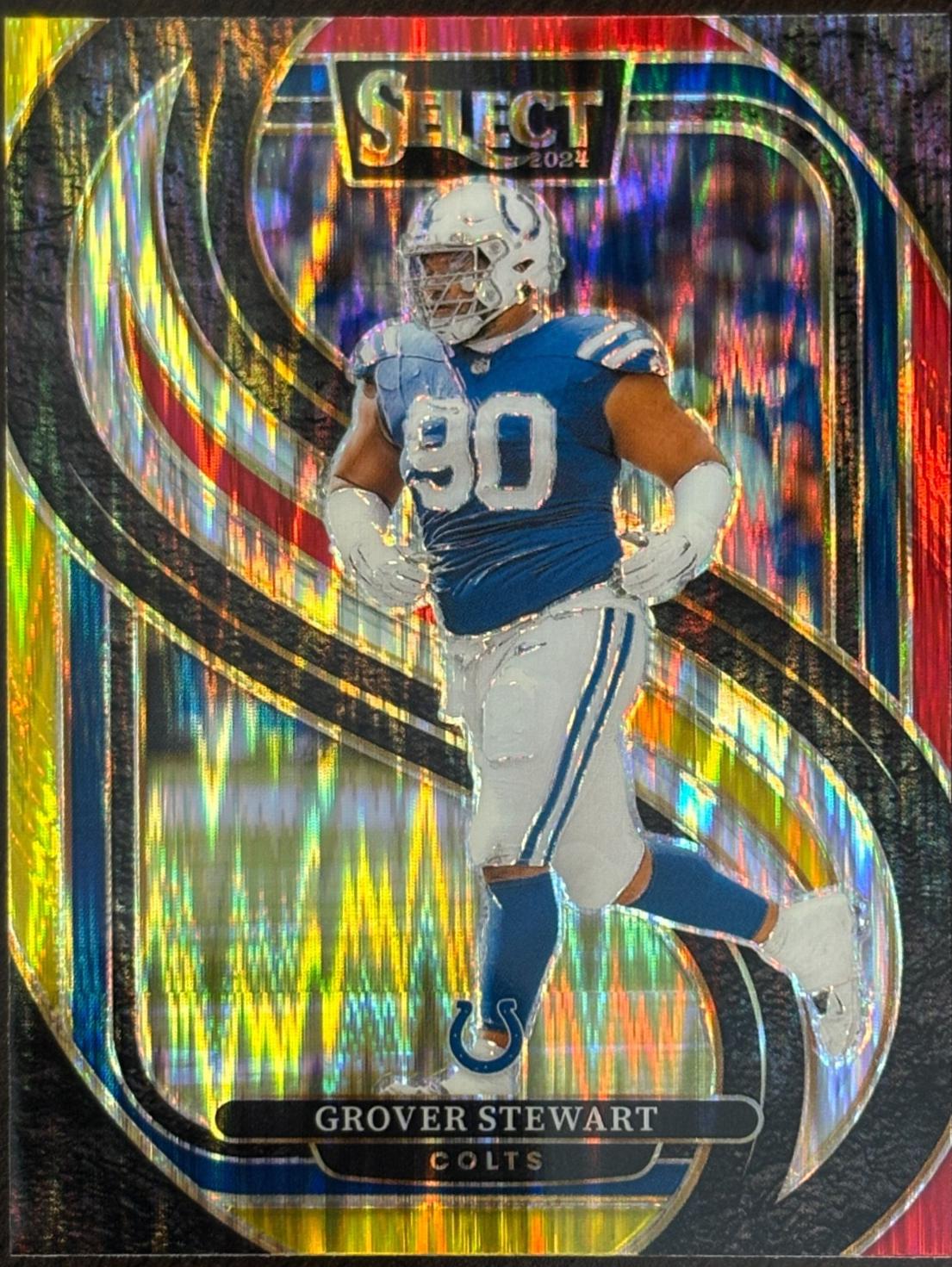 Grover Stewart [Red Yellow Prizm Shock] #139 Prices | 2024 Panini ...