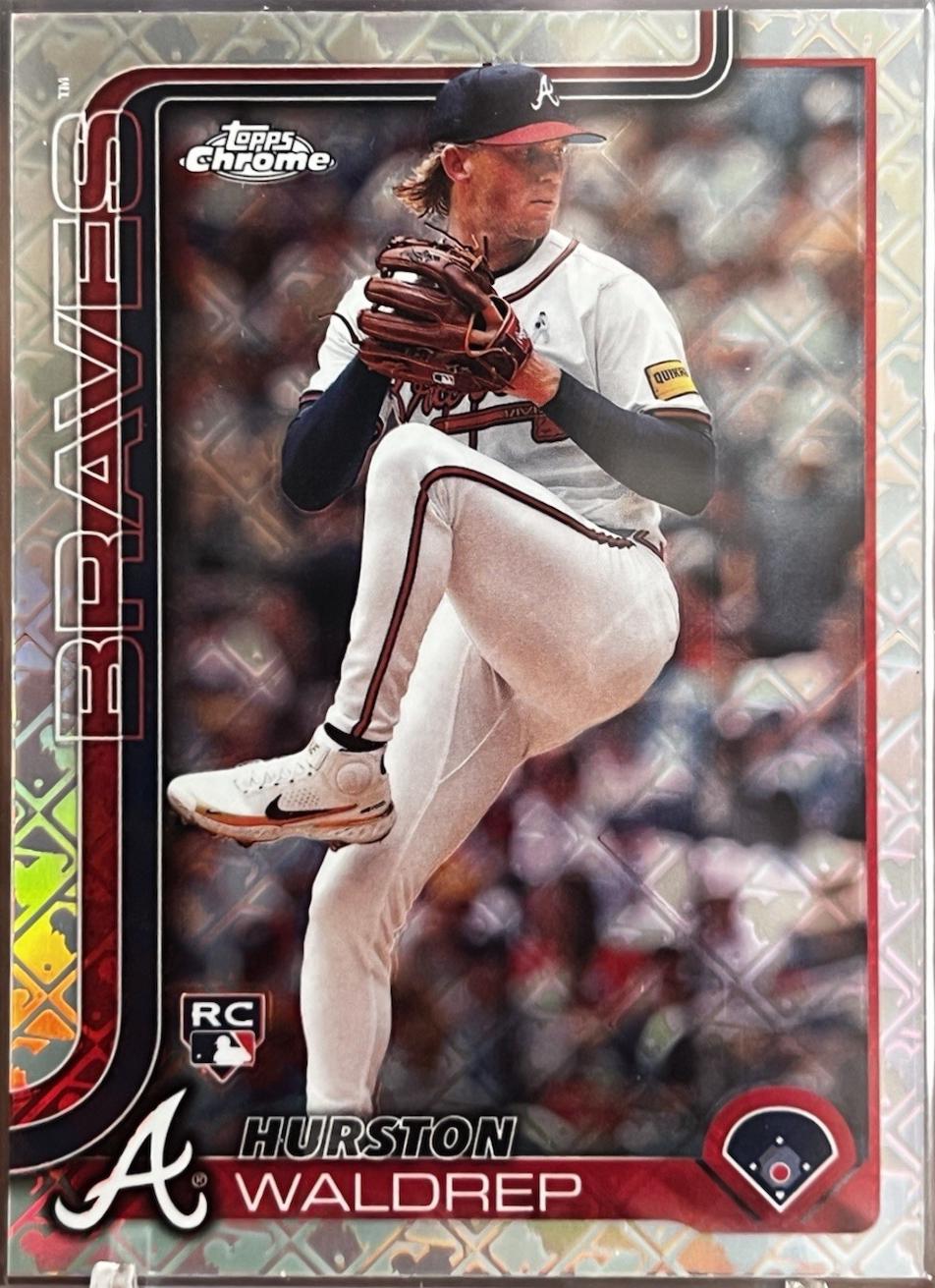 Hurston Waldrep #90 2025 Topps Chrome Logofractor Baseball