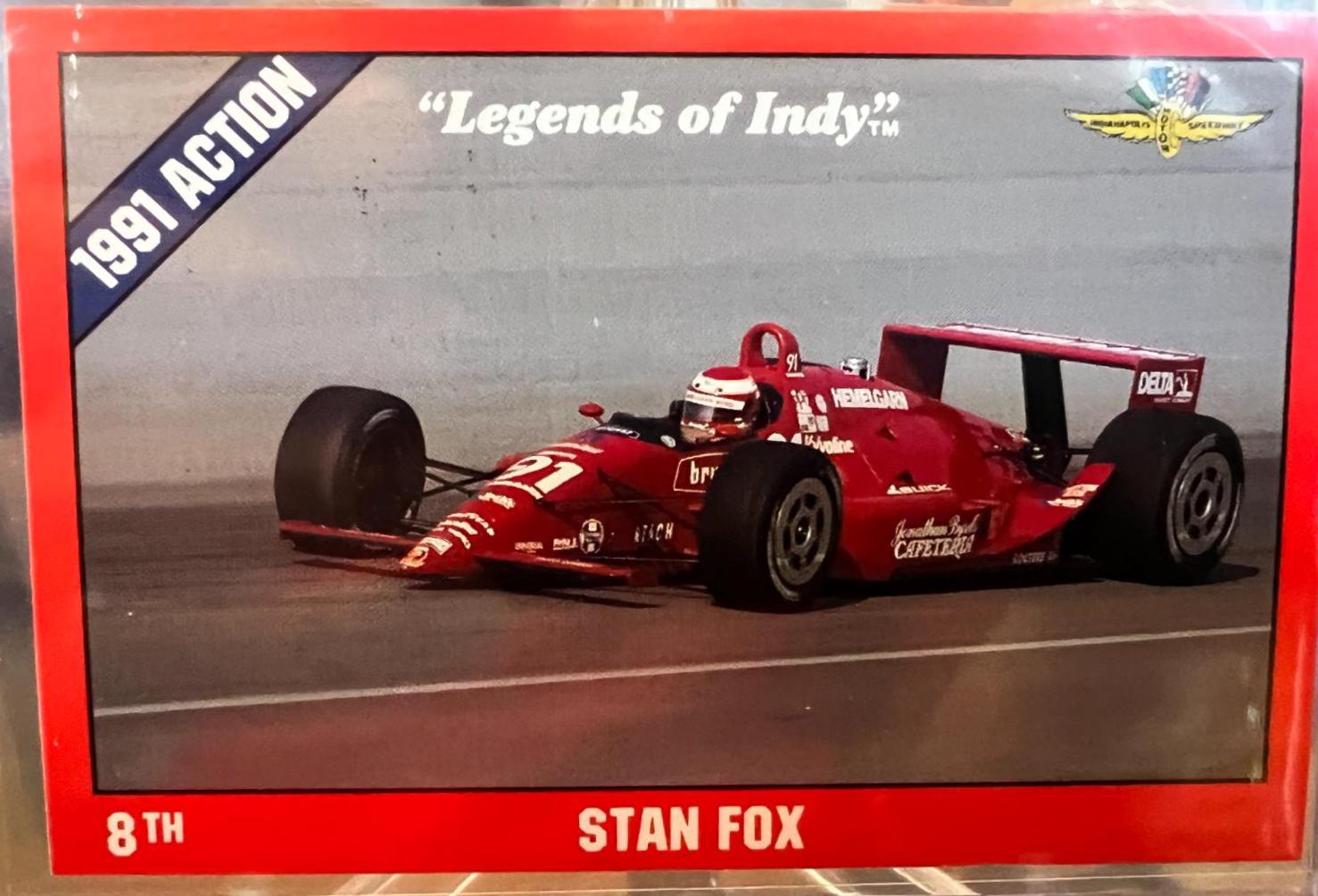 Stan Fox #9 Racing Cards 1992 Legends of Indy