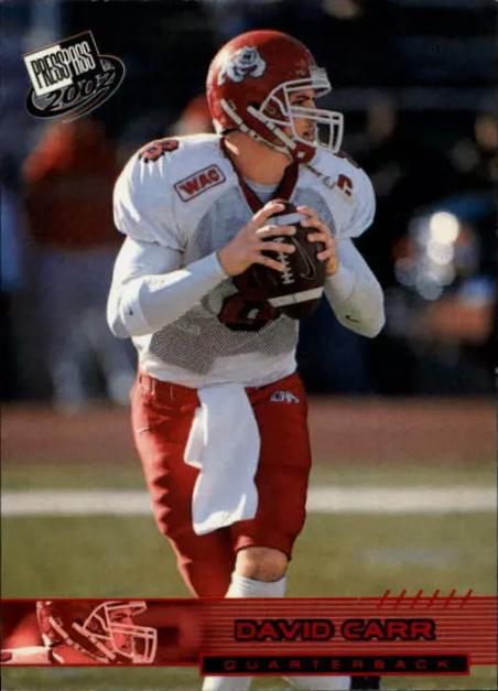 David Carr #T45 2002 Press Pass Football