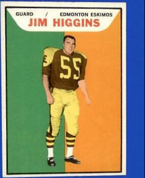 Jim Higgins #36 Football Cards 1965 Topps CFL