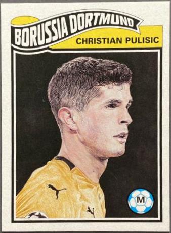 Christian Pulisic #6 Soccer Cards 2019 Topps Living UEFA Champions League