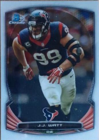 J.J. Watt #5 Football Cards 2014 Bowman Chrome