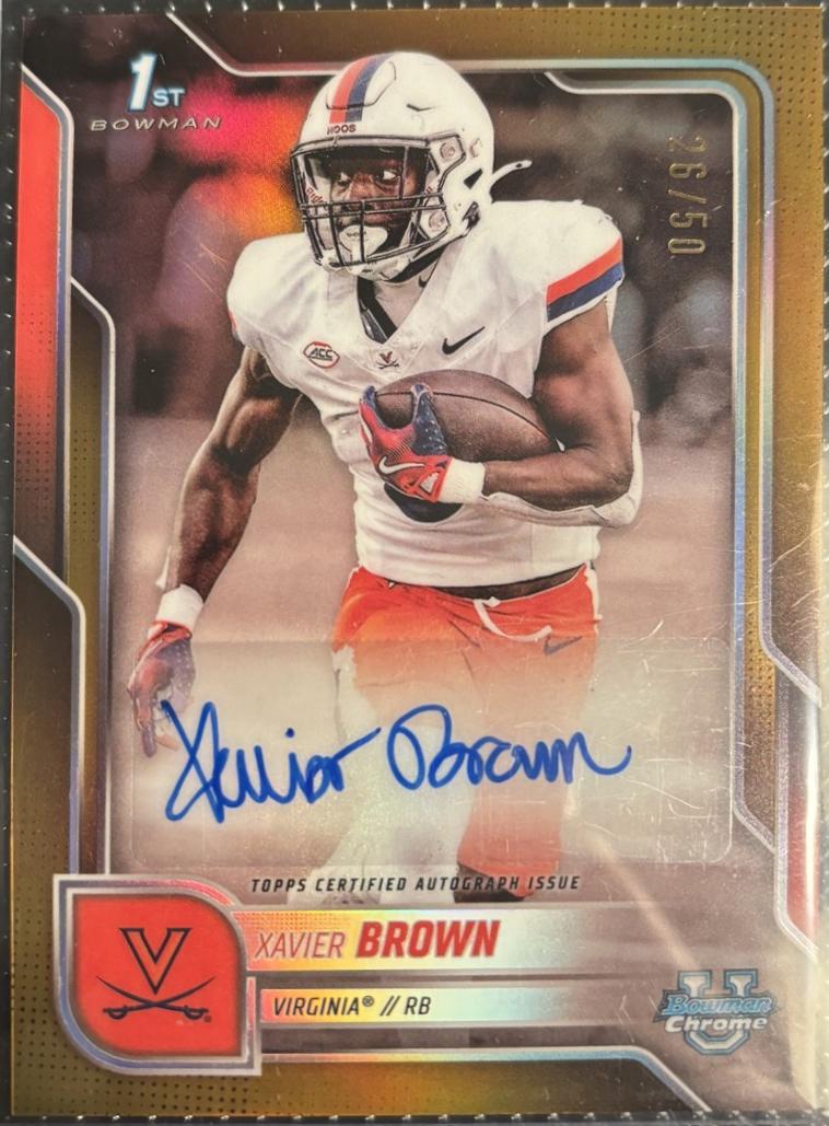 Xavier Brown [Gold Refractor] #BCA-XB