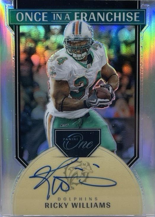 Ricky Williams [Once in a Franchise Autograph] #344 Prices | 2024 ...