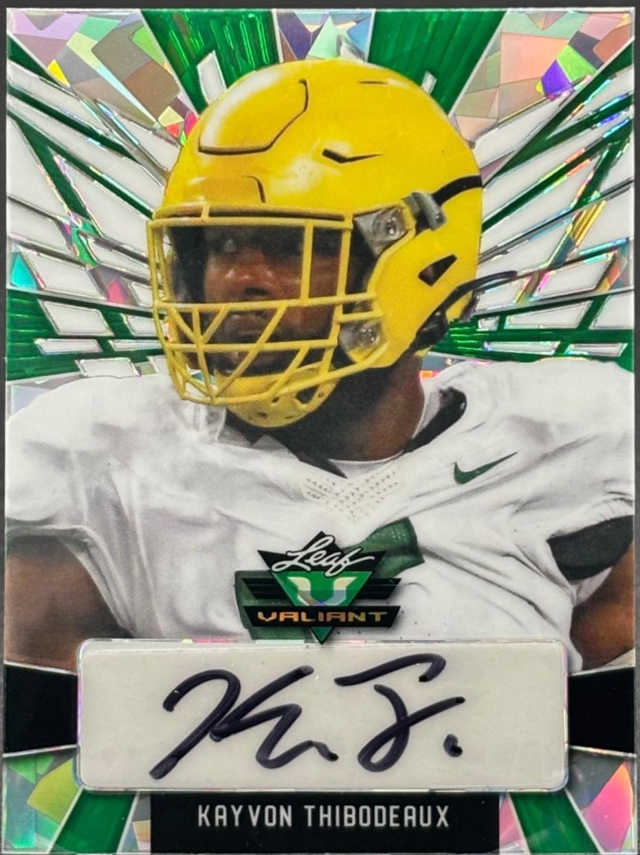 Kayvon Thibodeaux #PA-KT1 2022 Leaf Valiant Autographs Portrait Football