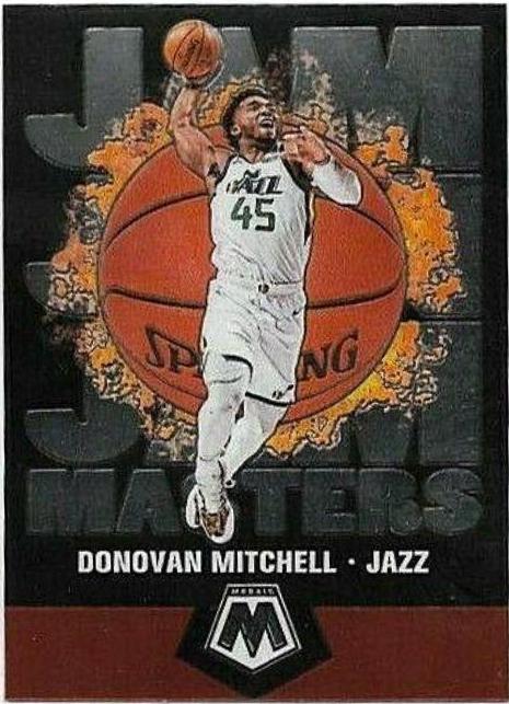 Donovan Mitchell #7 Basketball Cards 2019 Panini Mosaic Jam Masters