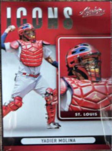 Yadier Molina #I-12 Baseball Cards 2022 Panini Absolute Icons