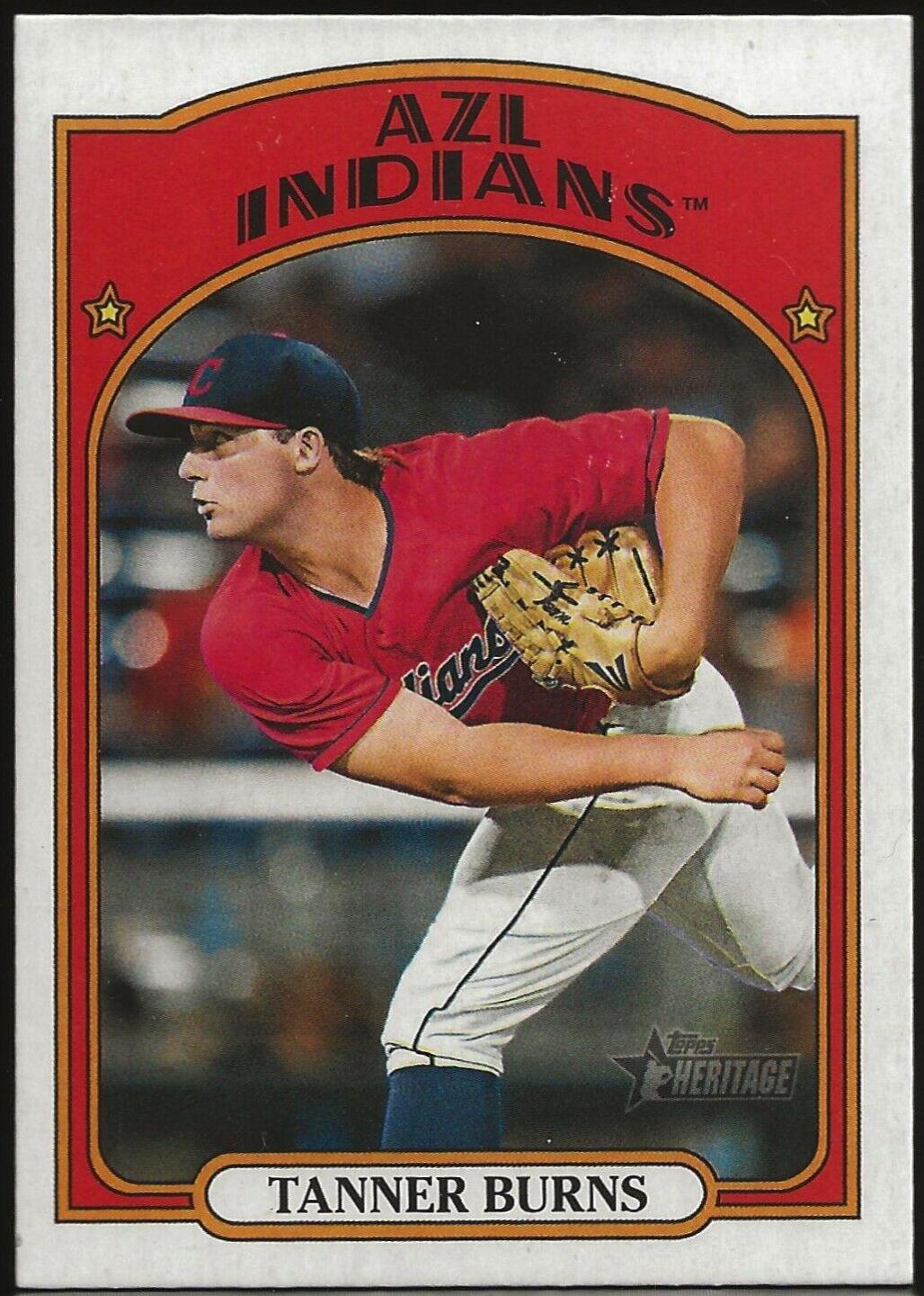 Tanner Burns #111 2021 Topps Heritage Minor League Baseball