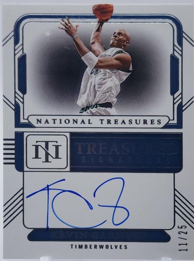 Kevin Garnett #16 2024 Panini National Treasures Treasured Signature Basketball