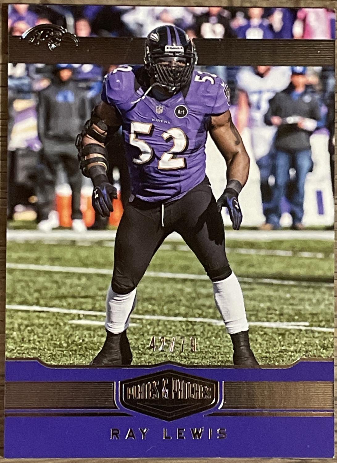 Ray Lewis #145 2016 Panini Plates & Patches Football