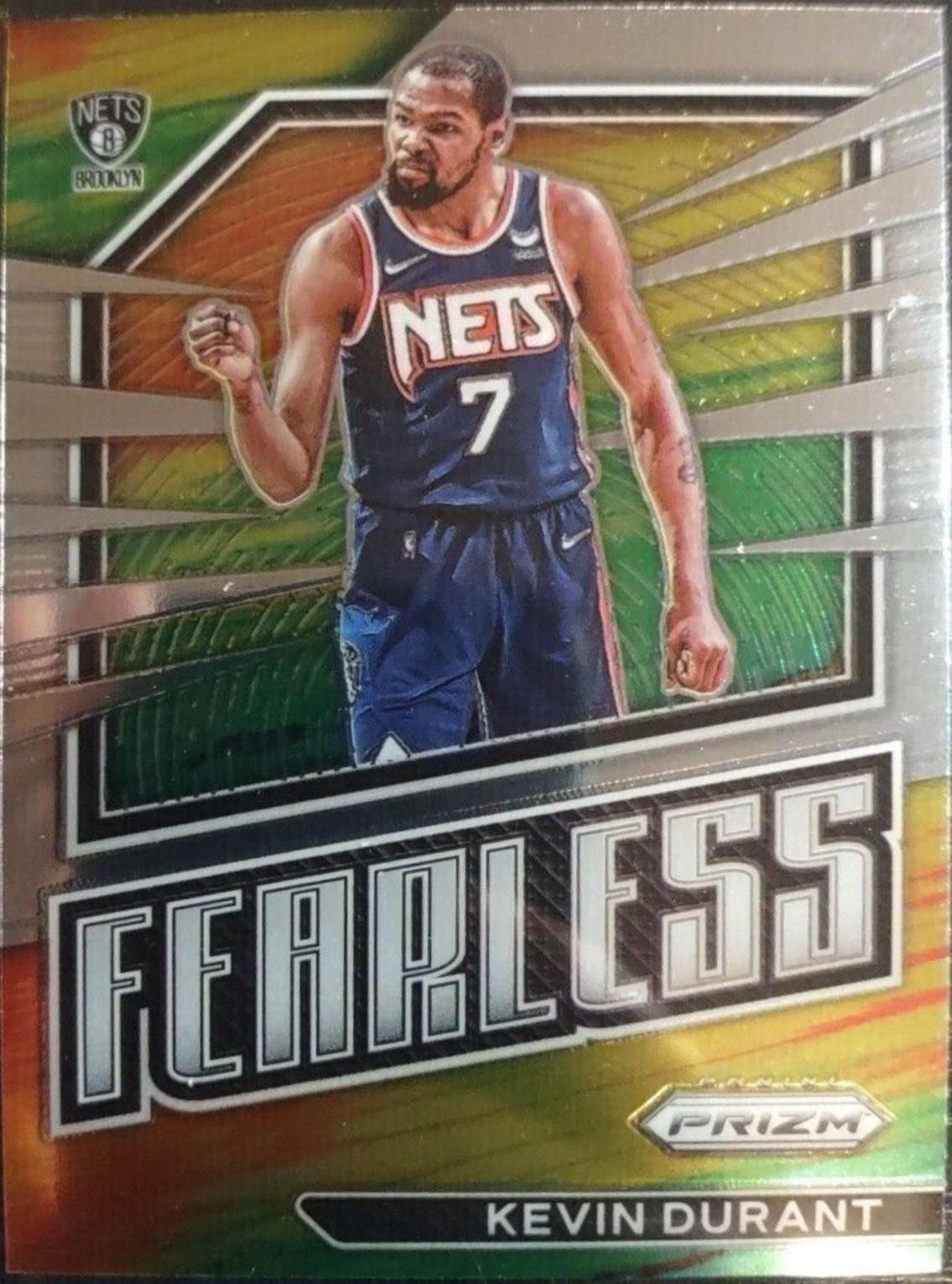 Kevin Durant #7 Basketball Cards 2022 Panini Prizm Fearless