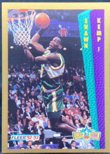 Shawn Kemp #266 Basketball Cards 1992 Fleer