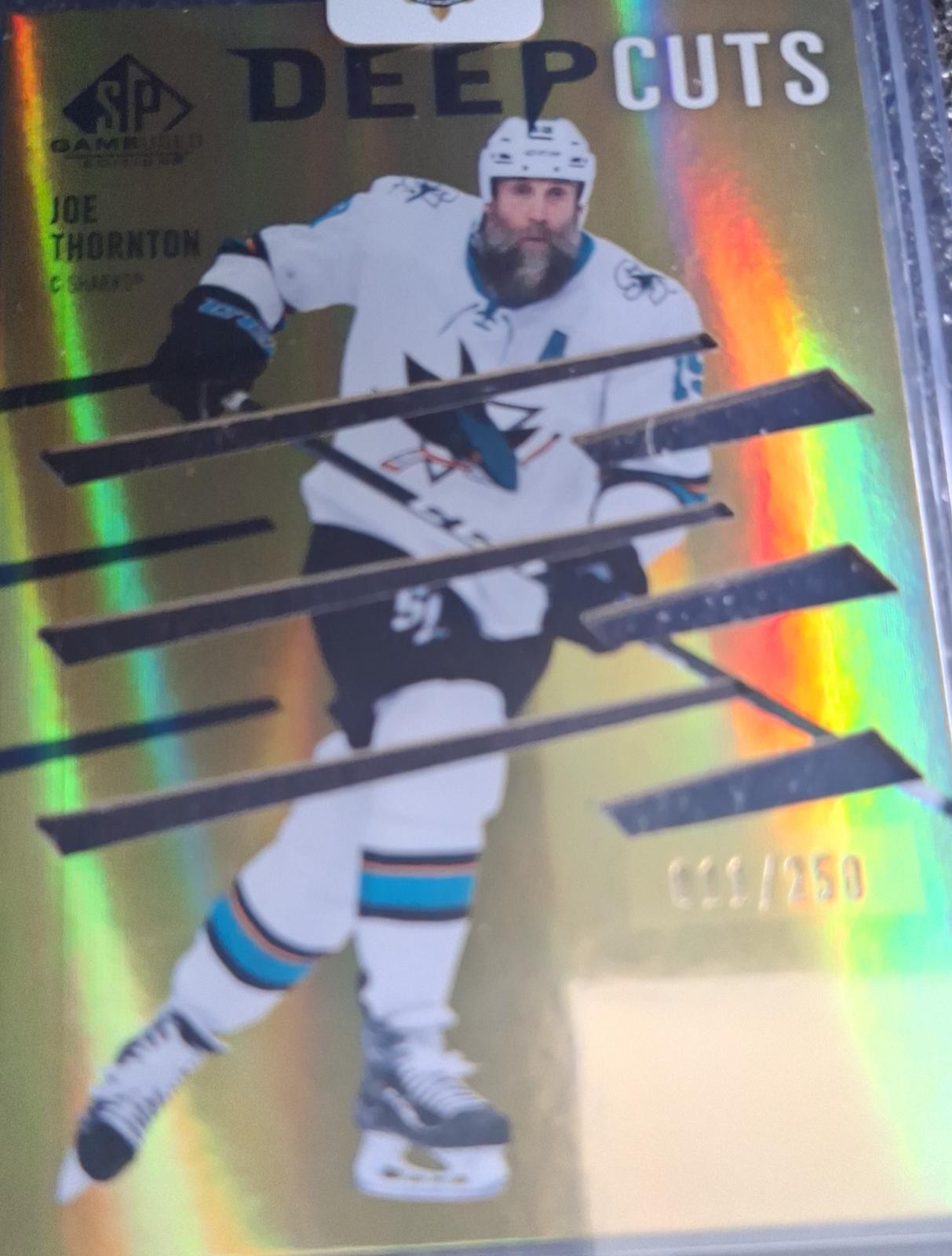 Joe Thornton #DC-98 Hockey Cards 2023 SP Game Used Deep Cuts