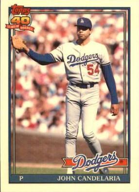 John Candelaria #17T Baseball Cards 1991 Topps Traded Tiffany