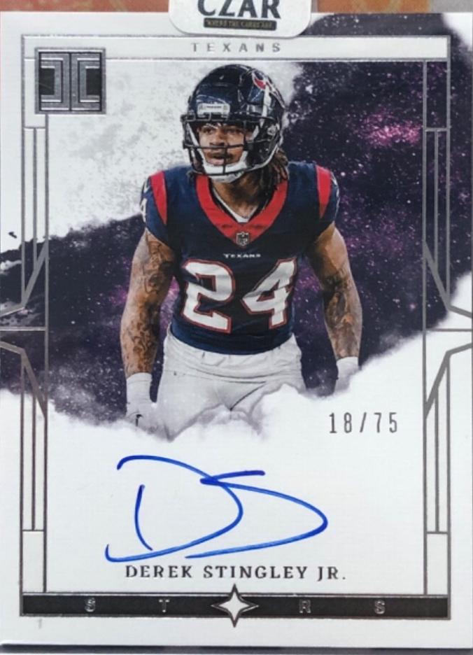 Derek Stingley Jr. #19 Football Cards 2024 Panini Impeccable Stars Signature