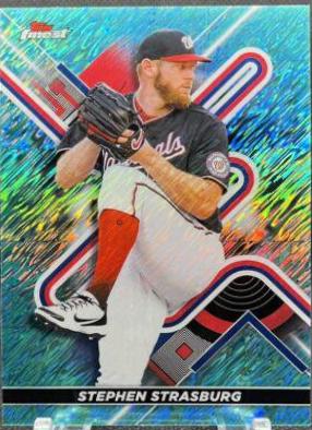Stephen Strasburg [Aqua Shimmer Refractor] #100