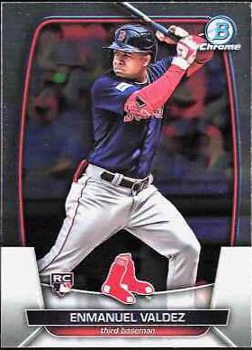 Enmanuel Valdez #9 Baseball Cards 2023 Bowman Chrome