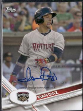 Isan Diaz #37 Baseball Cards 2017 Topps Pro Debut Autograph